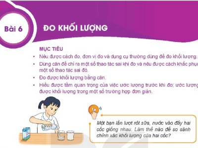 Bài 6 | Đo Khối Lượng (Trang 20 – 21)