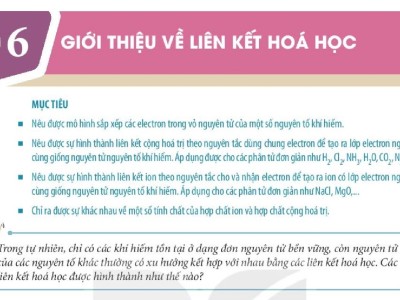 Bài 6 | Giới Thiệu Về Liên Kết Hóa Học (Trang 36 – 39)