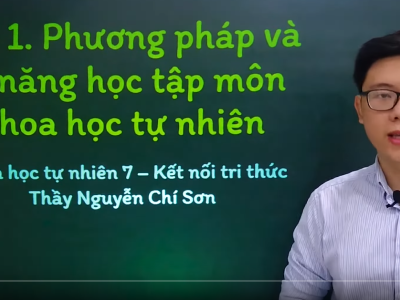 Khoa học tự nhiên lớp 7 - Bài 1: Phương pháp và kĩ năng học tập môn khoa học tự nhiên